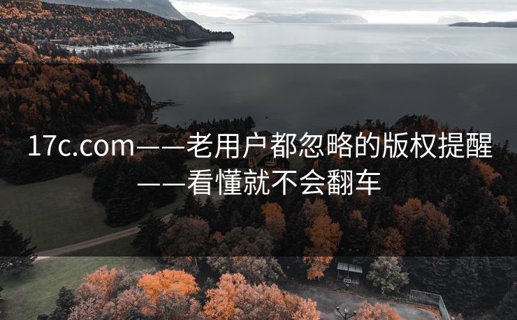 17c.com——老用户都忽略的版权提醒——看懂就不会翻车